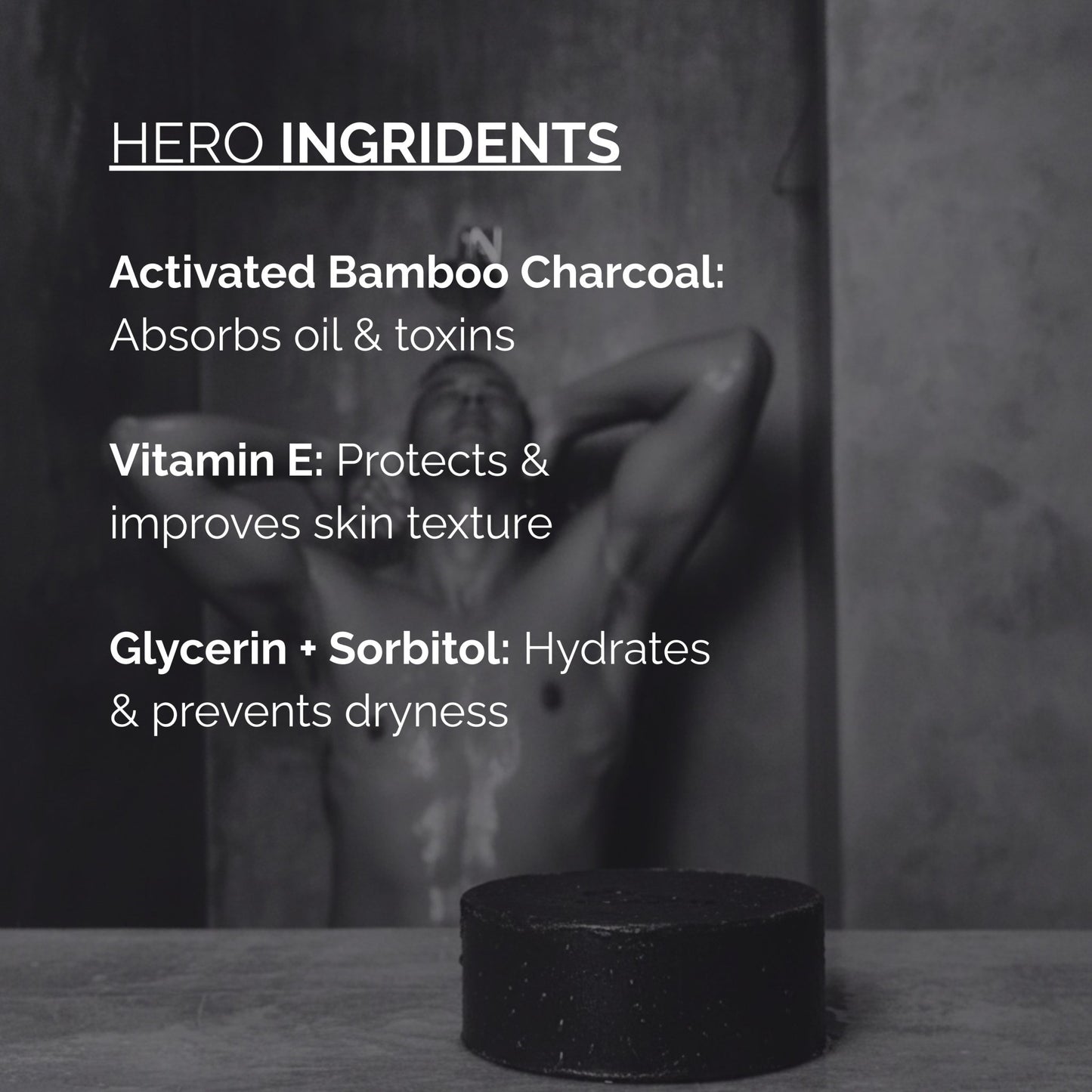 Skinziya Charglow Activated Bamboo Charcoal Soap Deep Detox, Pore Purifying & Oil Control Cleansing Bar with Vitamin E | For Face & Body | Men & Women - Skinziya