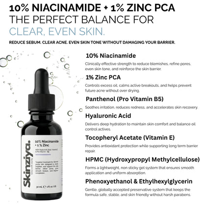10 % Niacinamide + 1 % Zinc Serum – Pack of 2