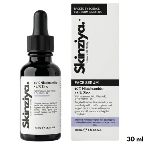 Skinziya 10% Niacinamide + 1% Zinc Serum Oil Control & Pore Refining - Skinziya
