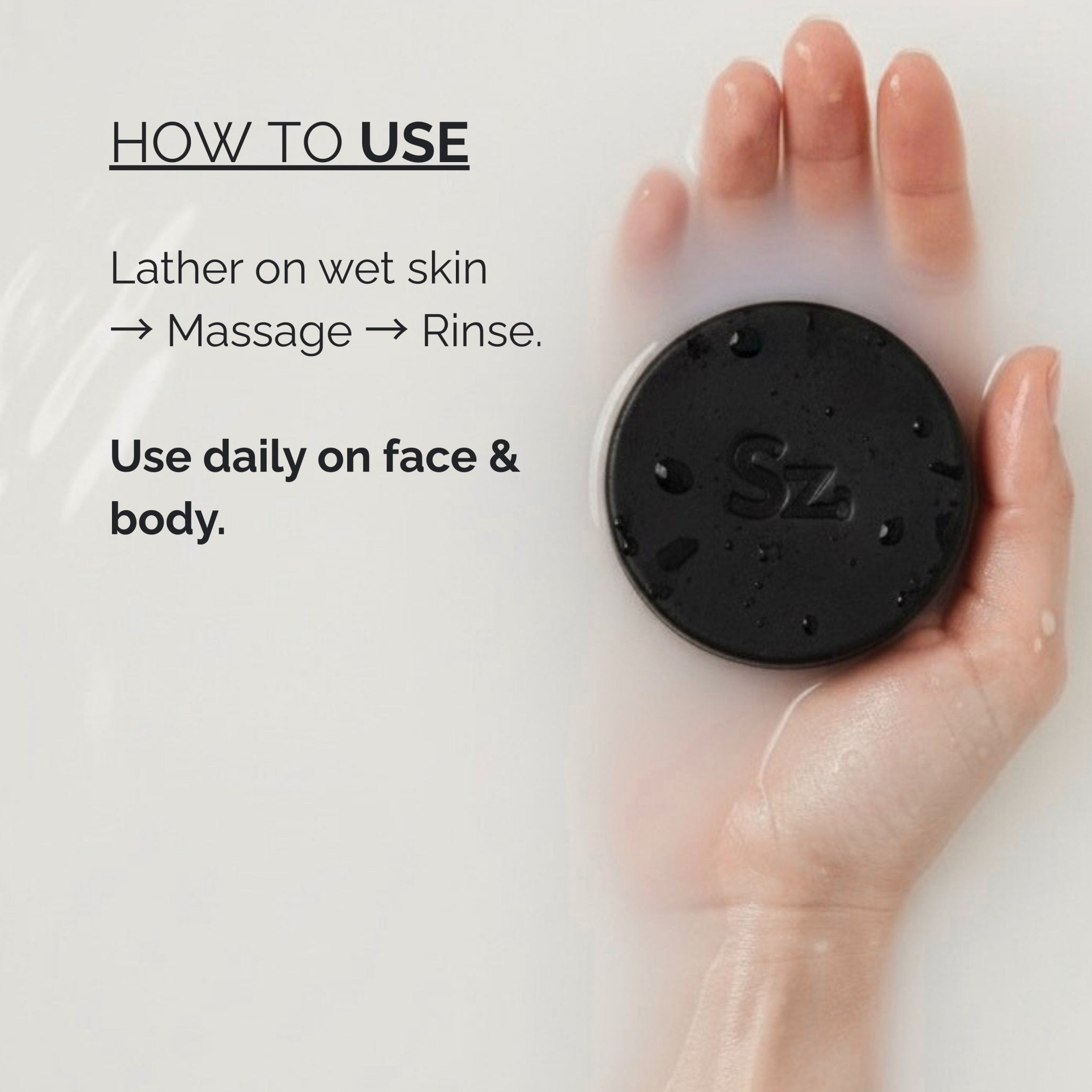 Skinziya Charglow Activated Bamboo Charcoal Soap Deep Detox, Pore Purifying & Oil Control Cleansing Bar with Vitamin E | For Face & Body | Men & Women - Skinziya