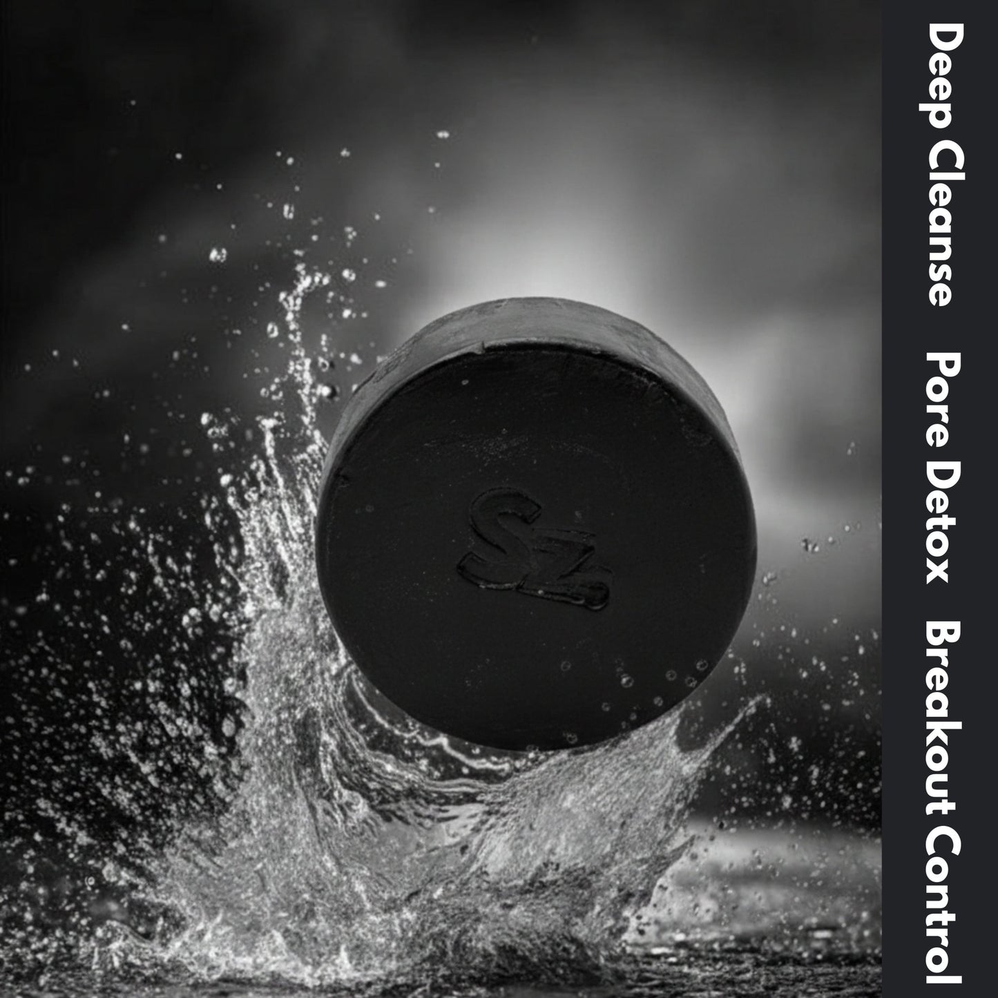 Skinziya Charglow Activated Bamboo Charcoal Soap Deep Detox, Pore Purifying & Oil Control Cleansing Bar with Vitamin E | For Face & Body | Men & Women - Skinziya