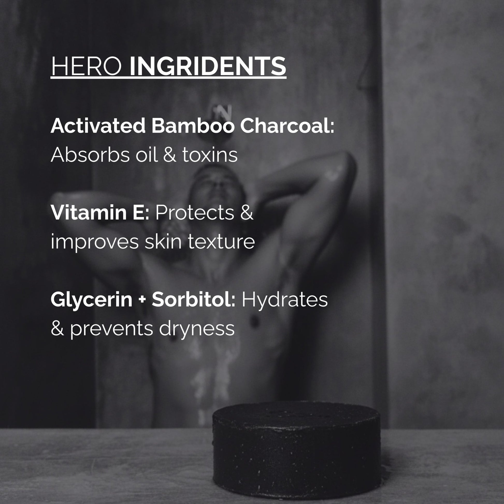 Skinziya Charglow Activated Bamboo Charcoal Soap Deep Detox, Pore Purifying & Oil Control Cleansing Bar with Vitamin E | For Face & Body | Men & Women - Skinziya