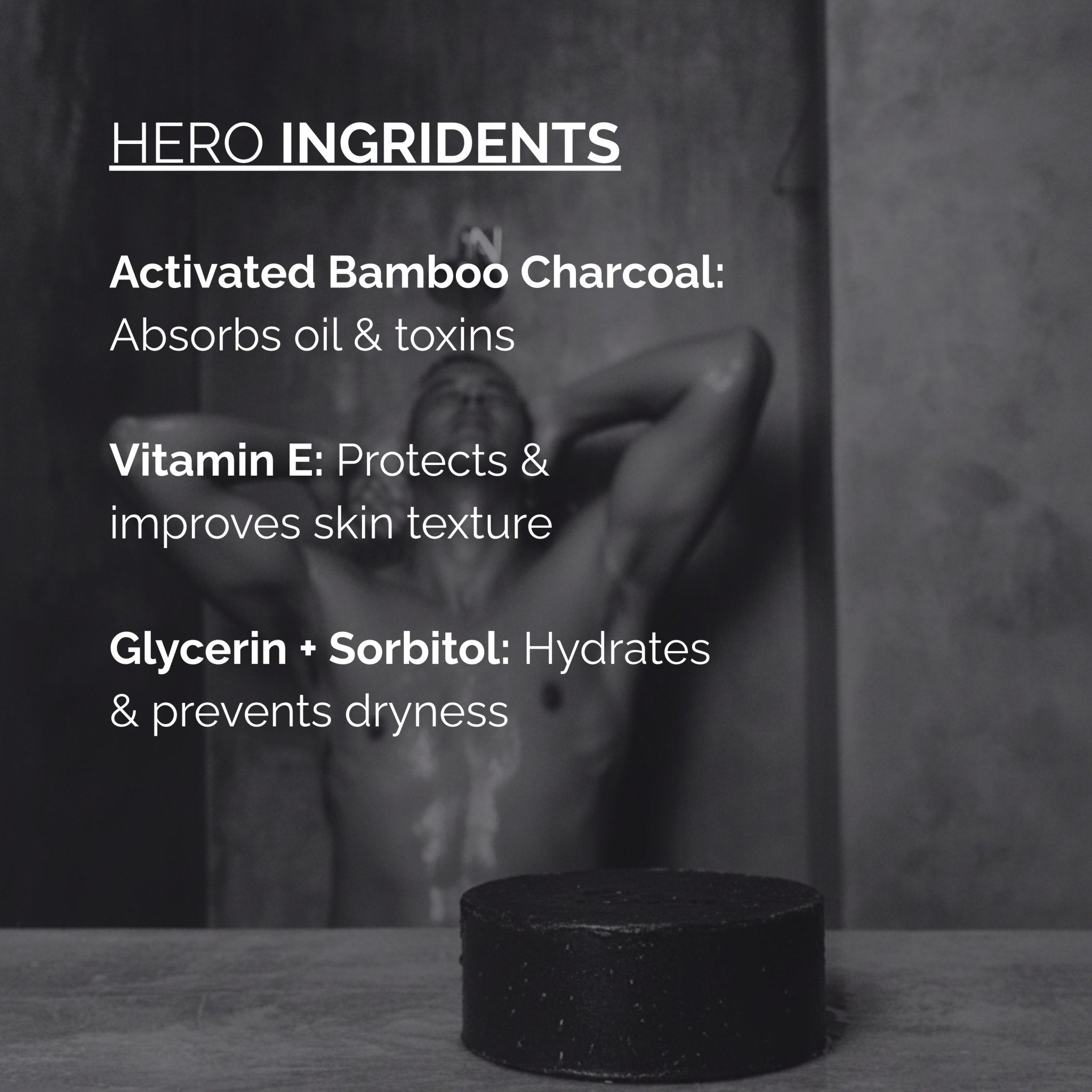 Skinziya Charglow Activated Bamboo Charcoal Soap Deep Detox, Pore Purifying & Oil Control Cleansing Bar with Vitamin E | For Face & Body | Men & Women - Skinziya