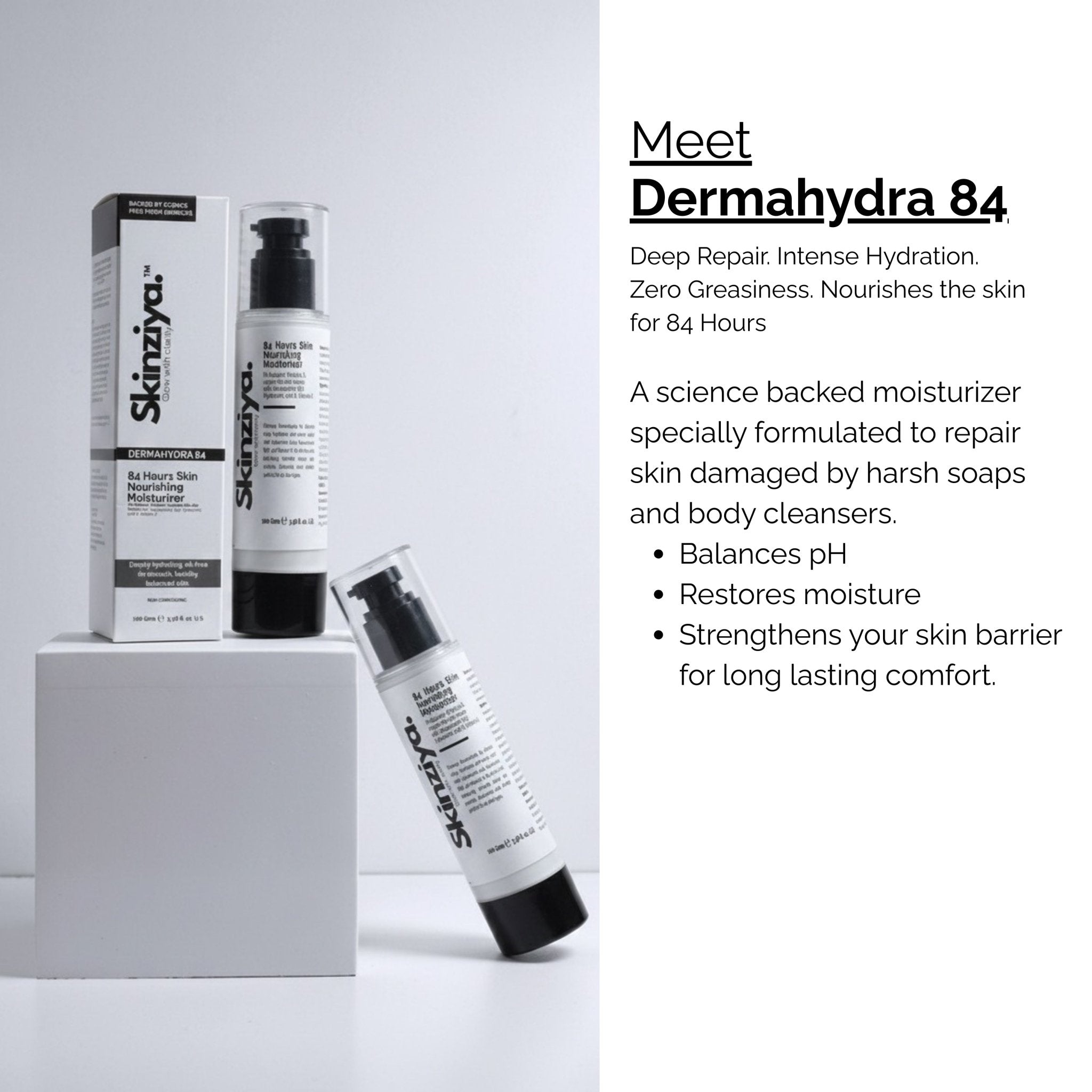 Skinziya Dermahydra 84 Moisturizer – Deep Hydration & Skin Barrier Repair - Skinziya