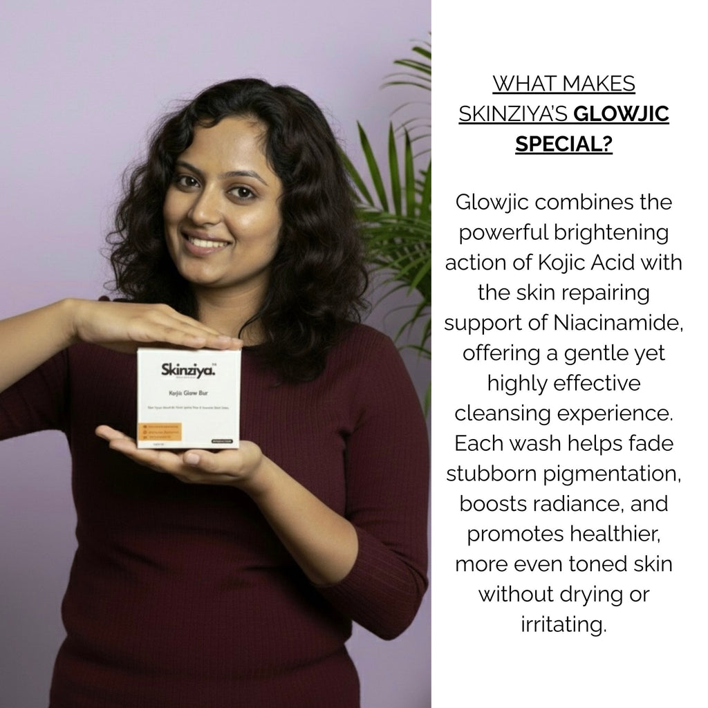 Skinziya Glowjic Kojic Acid Soap – Skin Brightening & Dark Spot Care - Skinziya