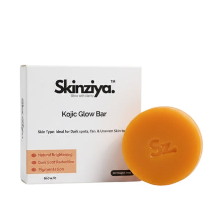 Skinziya Glowjic Kojic Acid Soap – Skin Brightening & Dark Spot Care - Skinziya