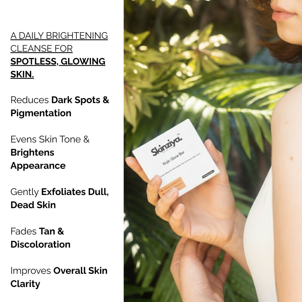 Skinziya Glowjic Kojic Acid Soap – Skin Brightening & Dark Spot Care - Skinziya