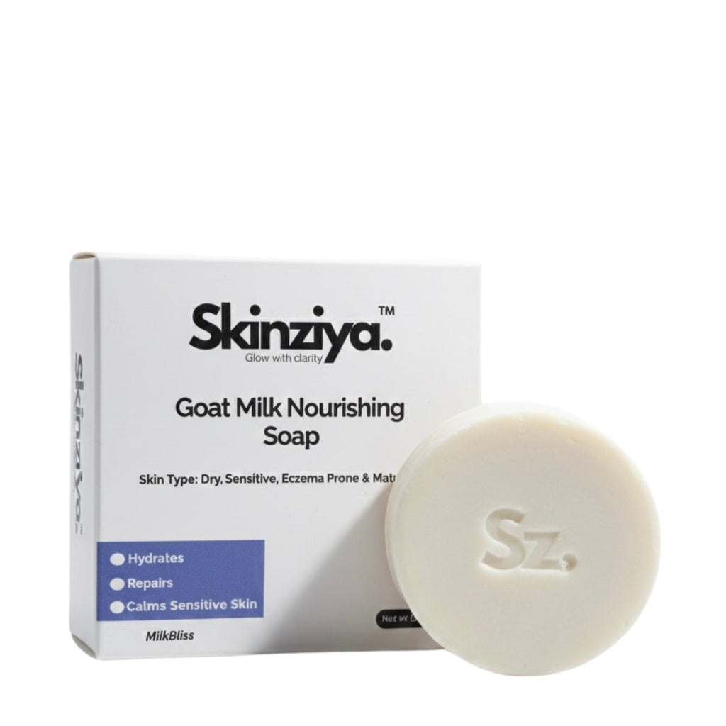 Skinziya Goat Milk Moisturizing Bath Soap – Gentle Hydration Bar - Skinziya