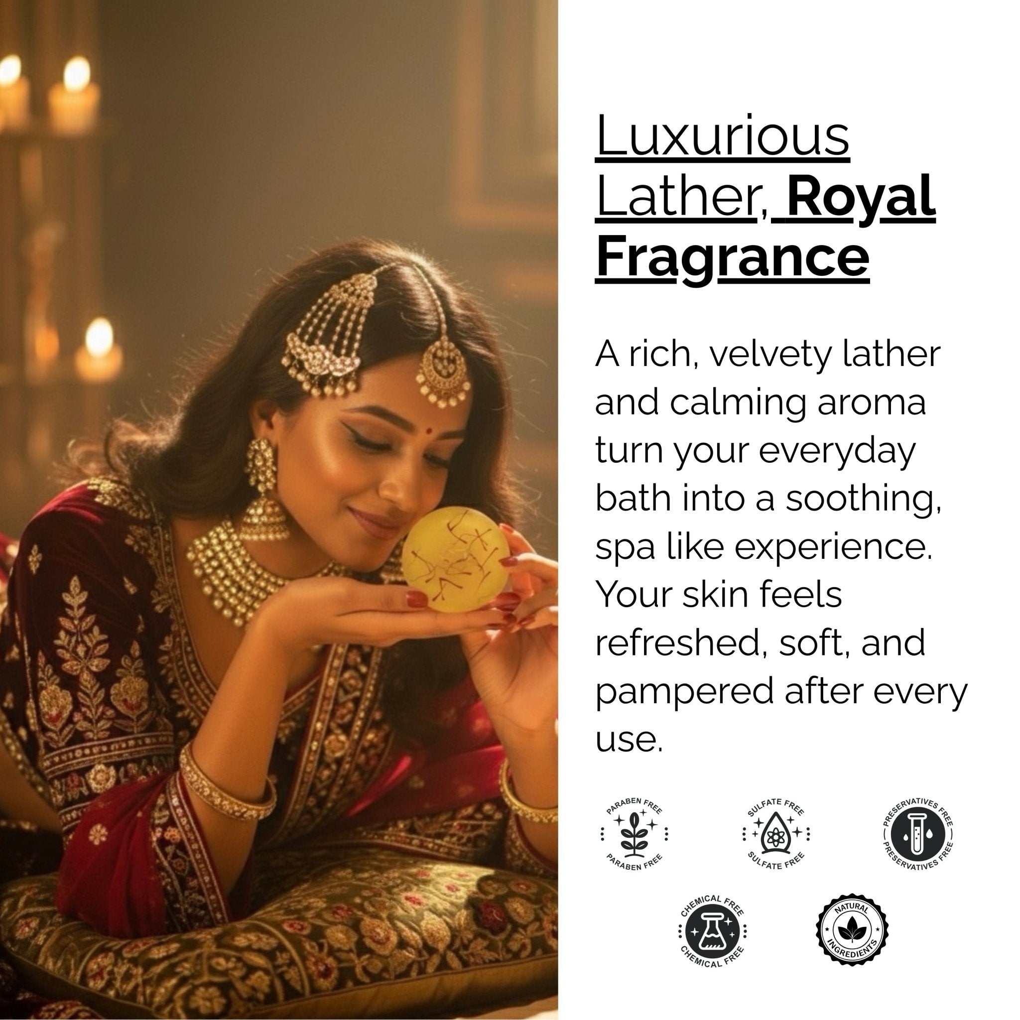 Skinziya Royal Saffron Glow Soap – Premium Brightening Formula - Skinziya