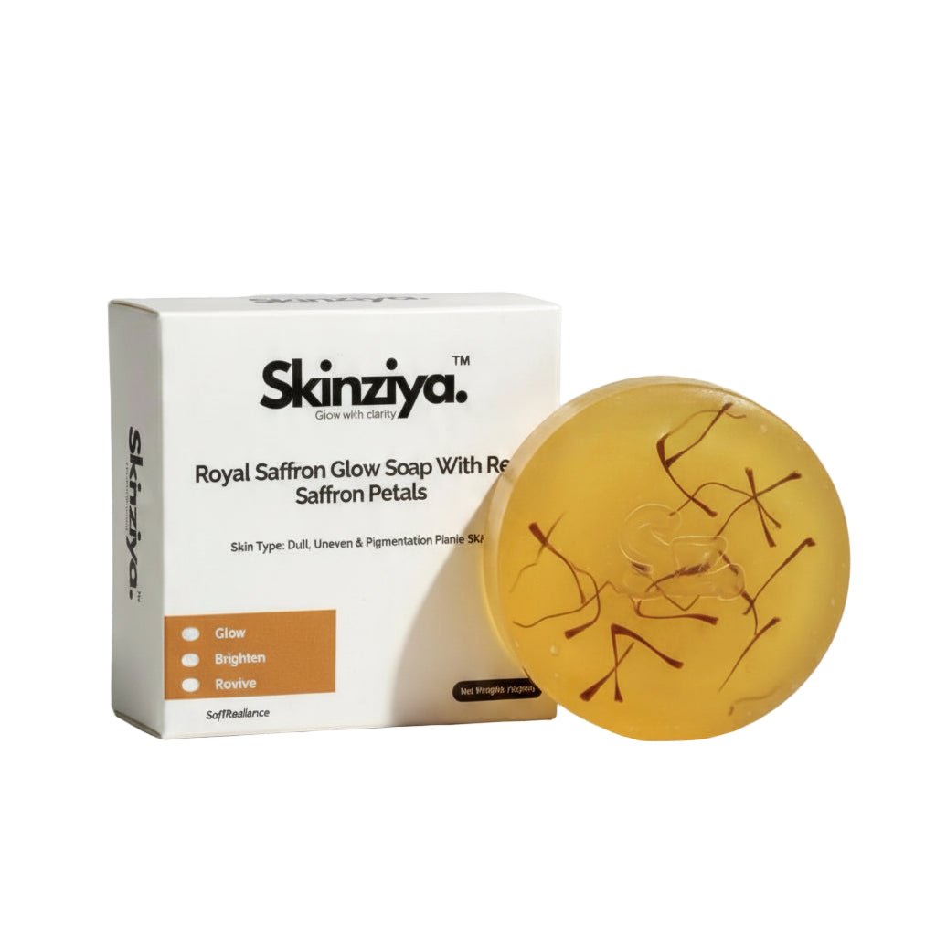 Skinziya Royal Saffron Glow Soap – Premium Brightening Formula - Skinziya