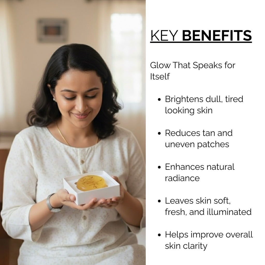 Skinziya Royal Saffron Glow Soap – Premium Brightening Formula - Skinziya
