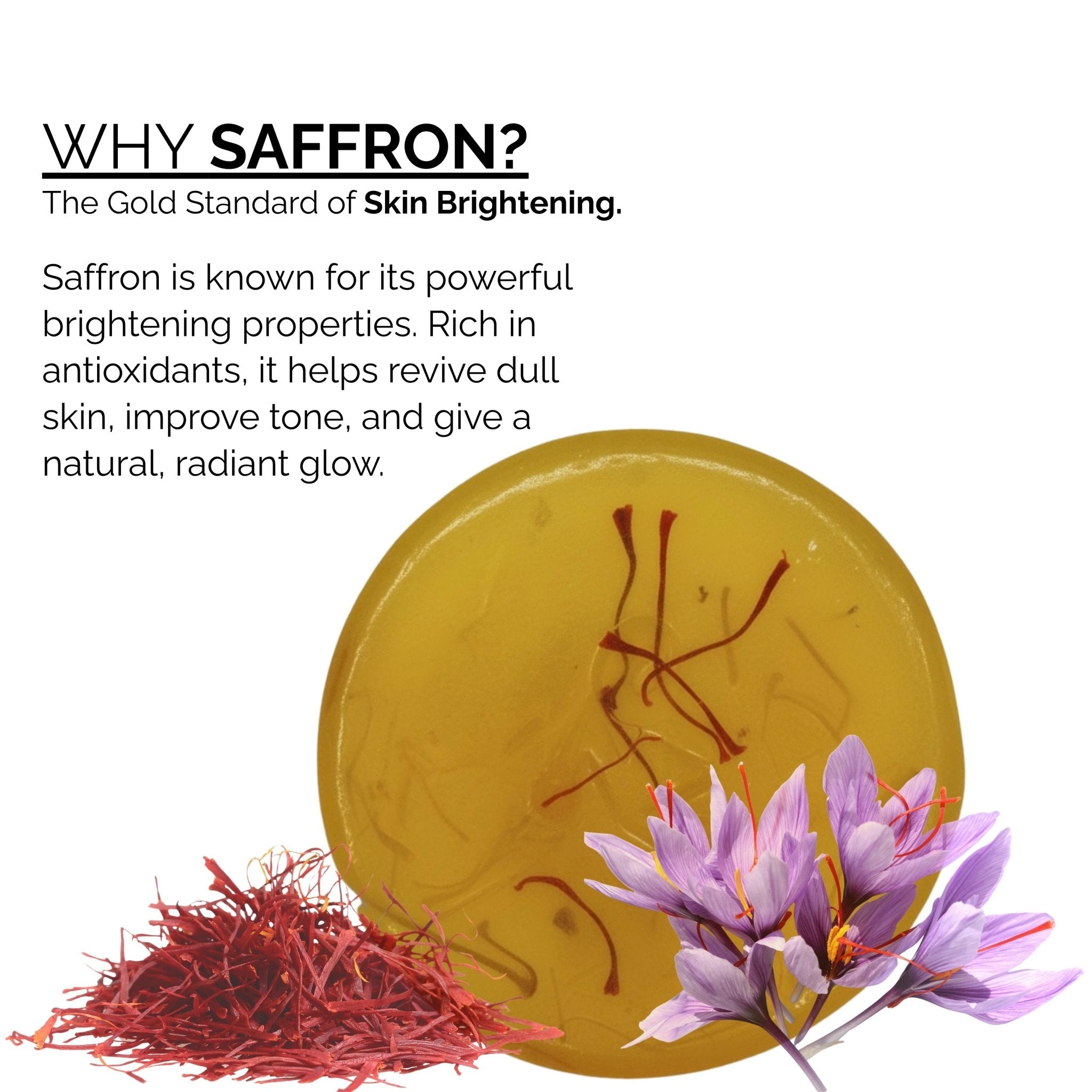 Skinziya Royal Saffron Glow Soap – Premium Brightening Formula - Skinziya